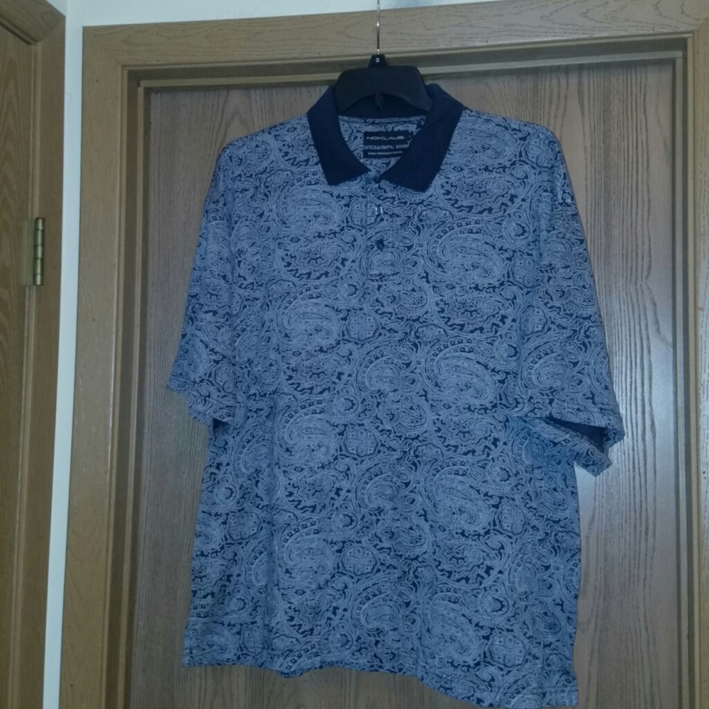 Nicklaus Black Paisley Golf Shirt